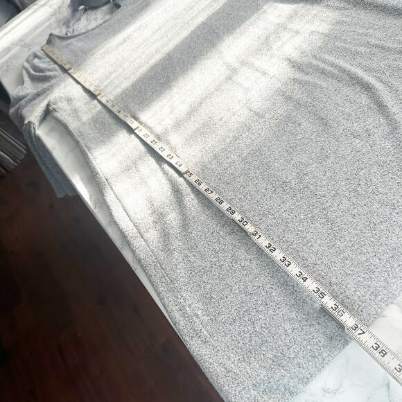 WHBM Gray Super Soft Knit Satin Tie Back Mini Dress women’s size XL - Picture 10 of 11